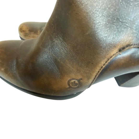 Born Women's Ondine Sepia Brown Moto Ankle Boot SZ 7.5 - Picture 8 of 16
